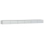 Arriate de acero galvanizado plateado 600x80x45 cm