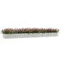 Arriate de acero galvanizado plateado 600x80x45 cm