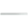 Arriate de acero galvanizado plateado 600x80x45 cm
