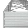 Arriate de acero galvanizado plateado 600x80x45 cm