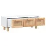 Couchtisch aus Sperrholz und Weißkiefer, 80 x 40 x 30 cm von vidaXL, Couchtisch - Ref: Foro24-345618, Preis: 110,92 €, Rabatt: %