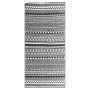 Alfombra de exterior ARAKIL negra 80x150 cm PP