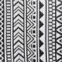Alfombra de exterior ARAKIL negra 80x150 cm PP