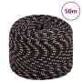 Schwarzes Polypropylen-Bootsseil 8 mm 50 m von vidaXL, Seile und Metallschnüre - Ref: Foro24-152343, Preis: 18,21 €, Rabatt: %