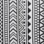 Alfombra de exterior ARAKIL negra 80x250 cm PP