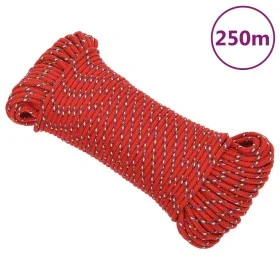 Red polypropylene boat rope 5 mm 250 m by vidaXL, Ropes and metal cords - Ref: Foro24-152388, Price: 25,98 €, Discount: %