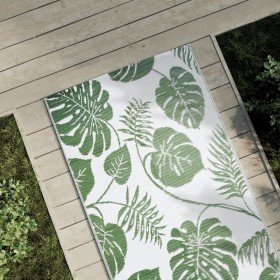 Alfombra de exterior PP ARAKIL verde 80x150 cm