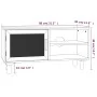 TV-Schrank aus massivem Kiefernholz und natürlichem Rattan 80x30x40 cm von vidaXL, TV-Möbel - Ref: Foro24-345613, Preis: 72,5...