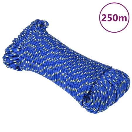 Blue polypropylene boat rope 4 mm 250 m by vidaXL, Ropes and metal cords - Ref: Foro24-152436, Price: 24,44 €, Discount: %