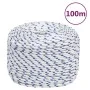 Cuerda de barco polipropileno blanco 10 mm 100 m de vidaXL, Sogas y cuerdas metálicas - Ref: Foro24-152296, Precio: 46,52 €, ...