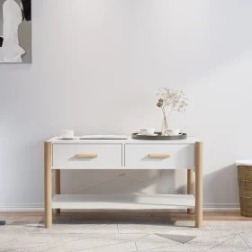 Couchtisch aus weißem Sperrholz, 82 x 48 x 45 cm von vidaXL, Couchtisch - Ref: Foro24-345663, Preis: 54,68 €, Rabatt: %