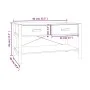 Couchtisch aus weißem Sperrholz, 82 x 48 x 45 cm von vidaXL, Couchtisch - Ref: Foro24-345663, Preis: 54,68 €, Rabatt: %