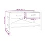 Couchtisch aus weißem Sperrholz, 82 x 48 x 45 cm von vidaXL, Couchtisch - Ref: Foro24-345663, Preis: 54,68 €, Rabatt: %