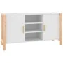 Anrichte aus Sperrholz weiß 107x38x60 cm von vidaXL, Sideboards - Ref: Foro24-345678, Preis: 85,32 €, Rabatt: %