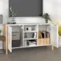 Anrichte aus Sperrholz weiß 107x38x60 cm von vidaXL, Sideboards - Ref: Foro24-345678, Preis: 85,32 €, Rabatt: %