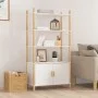 Aparador alto madera contrachapada blanco 80x40x153 cm de vidaXL, Aparadores - Ref: Foro24-345702, Precio: 144,26 €, Descuent...