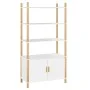 Aparador alto madera contrachapada blanco 80x40x153 cm de vidaXL, Aparadores - Ref: Foro24-345702, Precio: 144,26 €, Descuent...