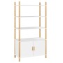 Tall white plywood sideboard 80x40x153 cm by vidaXL, Sideboards - Ref: Foro24-345702, Price: 146,43 €, Discount: %