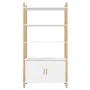Aparador alto madera contrachapada blanco 80x40x153 cm de vidaXL, Aparadores - Ref: Foro24-345702, Precio: 144,26 €, Descuent...