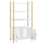 Tall white plywood sideboard 80x40x153 cm by vidaXL, Sideboards - Ref: Foro24-345702, Price: 146,43 €, Discount: %