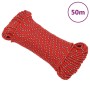 Red polypropylene boat rope 5 mm 50 m by vidaXL, Ropes and metal cords - Ref: Foro24-152386, Price: 10,41 €, Discount: %