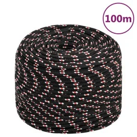 Black 10 mm 100 m polypropylene boat rope by vidaXL, Ropes and metal cords - Ref: Foro24-152349, Price: 38,84 €, Discount: %