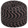 Polypropylen-Bootsleine schwarz 10 mm 100 m von vidaXL, Seile und Metallschnüre - Ref: Foro24-152349, Preis: 35,95 €, Rabatt: %
