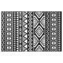Alfombra de exterior PP ARAKIL negra 120x180 cm