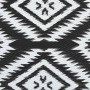 Alfombra de exterior PP ARAKIL negra 120x180 cm