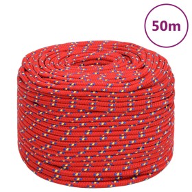 Cuerda de barco polipropileno rojo 6 mm 50 m