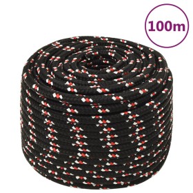 Cuerda de barco polipropileno negra 14 mm 100 m de vidaXL, Sogas y cuerdas metálicas - Ref: Foro24-152358, Precio: 61,95 €, D...