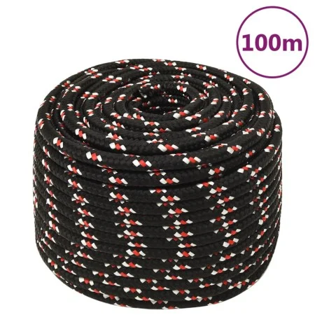Black polypropylene boat rope 14 mm 100 m by vidaXL, Ropes and metal cords - Ref: Foro24-152358, Price: 61,00 €, Discount: %