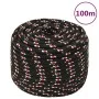 Black polypropylene boat rope 14 mm 100 m by vidaXL, Ropes and metal cords - Ref: Foro24-152358, Price: 61,00 €, Discount: %