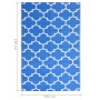 Alfombra de exterior PP ARAKIL azul 160x230 cm