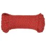 Red polypropylene boat rope 4 mm 100 m by vidaXL, Ropes and metal cords - Ref: Foro24-152382, Price: 14,24 €, Discount: %