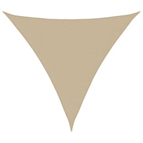 Toldo de vela triangular tela Oxford beige 3x3x3 m Toldo de vela triangular tela Oxford beige 3x3x3 m