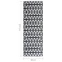 Alfombra de exterior ARAKIL negra 80x250 cm PP