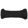 Intensiv schwarzes Polypropylen-Bootsseil 3 mm 50 m von vidaXL, Seile und Metallschnüre - Ref: Foro24-152482, Preis: 10,82 €,...