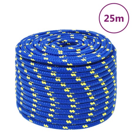 Blaues Polypropylen-Bootsseil 14 mm 25 m von vidaXL, Seile und Metallschnüre - Ref: Foro24-152462, Preis: 21,79 €, Rabatt: %