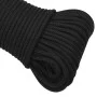 Intensiv schwarzes Polypropylen-Bootsseil 3 mm 50 m von vidaXL, Seile und Metallschnüre - Ref: Foro24-152482, Preis: 10,82 €,...