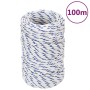 White polypropylene boat rope 2 mm 100 m by vidaXL, Ropes and metal cords - Ref: Foro24-152266, Price: 12,20 €, Discount: %