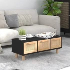 Plywood and black pine coffee table 80x40x30 cm by vidaXL, Coffee table - Ref: Foro24-345619, Price: 98,31 €, Discount: %