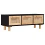 Mesa de centro madera contrachapada y de pino negro 80x40x30 cm de vidaXL, Mesas de centro - Ref: Foro24-345619, Precio: 98,3...