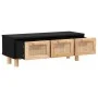 Mesa de centro madera contrachapada y de pino negro 80x40x30 cm de vidaXL, Mesas de centro - Ref: Foro24-345619, Precio: 98,3...