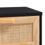 Mesa de centro madera contrachapada y de pino negro 80x40x30 cm de vidaXL, Mesas de centro - Ref: Foro24-345619, Precio: 98,3...