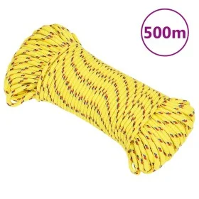 Yellow polypropylene boat rope 4 mm 500 m by vidaXL, Ropes and metal cords - Ref: Foro24-152596, Price: 41,15 €, Discount: %