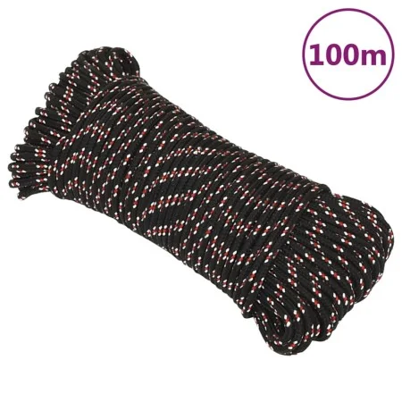 Black polypropylene boat rope 3 mm 100 m by vidaXL, Ropes and metal cords - Ref: Foro24-152324, Price: 13,03 €, Discount: %