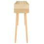 Mesa consola madera pino maciza ratán natural 105x30x75 cm de vidaXL, Mesas auxiliares - Ref: Foro24-345629, Precio: 154,11 €...