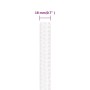 Intensives weißes Polypropylen-Bootsseil 18 mm 25 m von vidaXL, Seile und Metallschnüre - Ref: Foro24-152576, Preis: 33,47 €,...