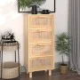Aparador marrón madera pino maciza y ratán natural 40x30x90 cm de vidaXL, Aparadores - Ref: Foro24-345644, Precio: 159,27 €, ...